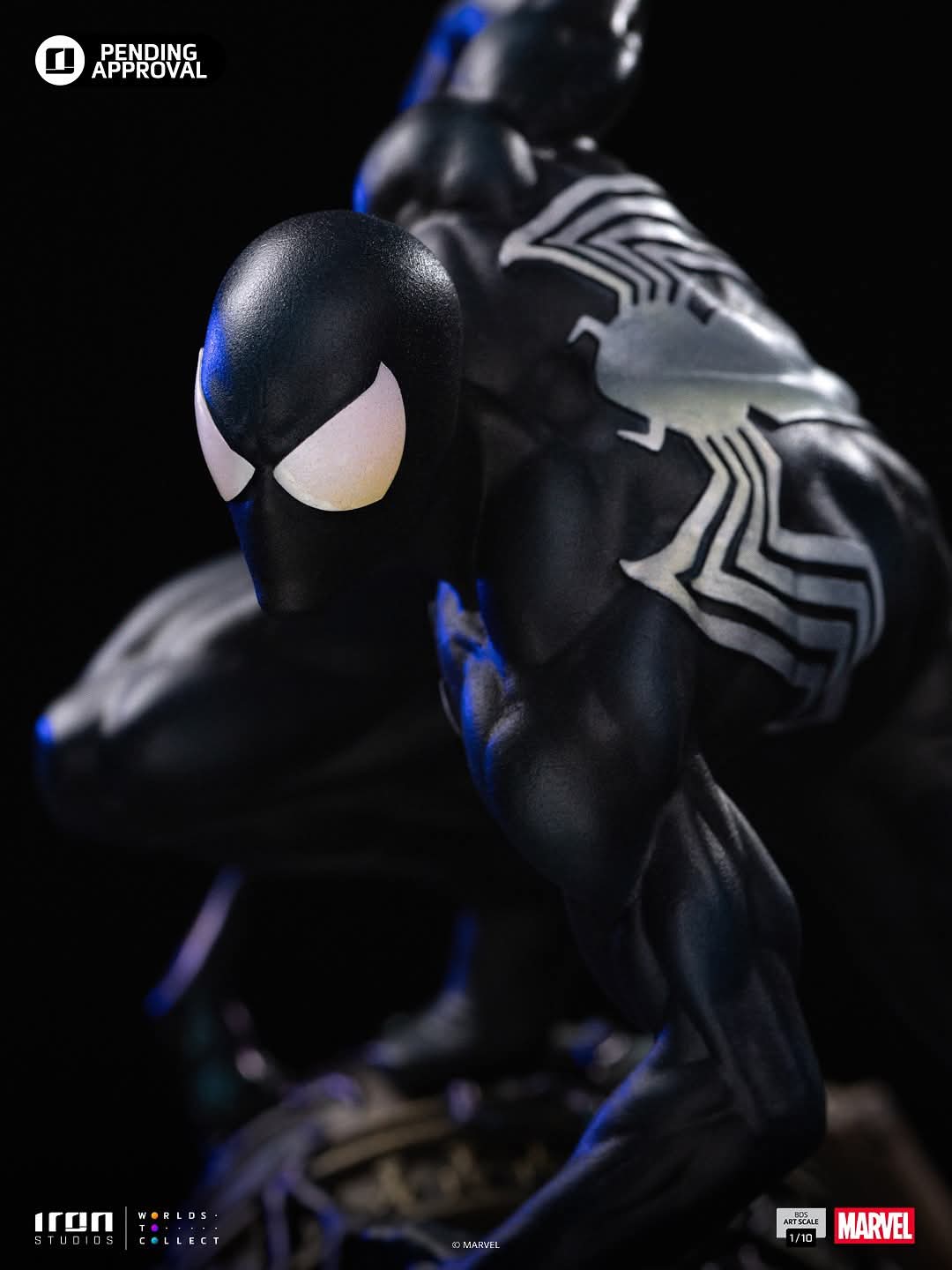 Iron Studios Spiderman Black Costume - Marvel Comics Series #7 - Art Scale 1/10