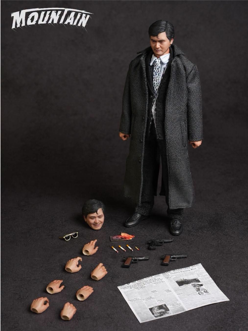 PRE ORDER - Mountain Studio A Better Tomorrow 英雄本色 小马哥 发哥 黑色衣服版 1/12 Scale Figures