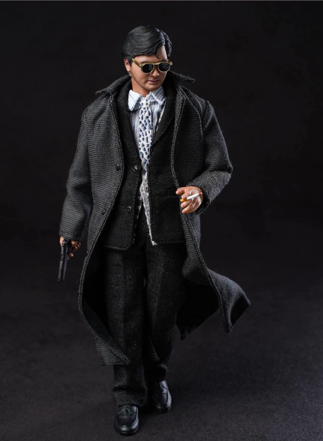 PRE ORDER - Mountain Studio A Better Tomorrow 英雄本色 小马哥 发哥 黑色衣服版 1/12 Scale Figures