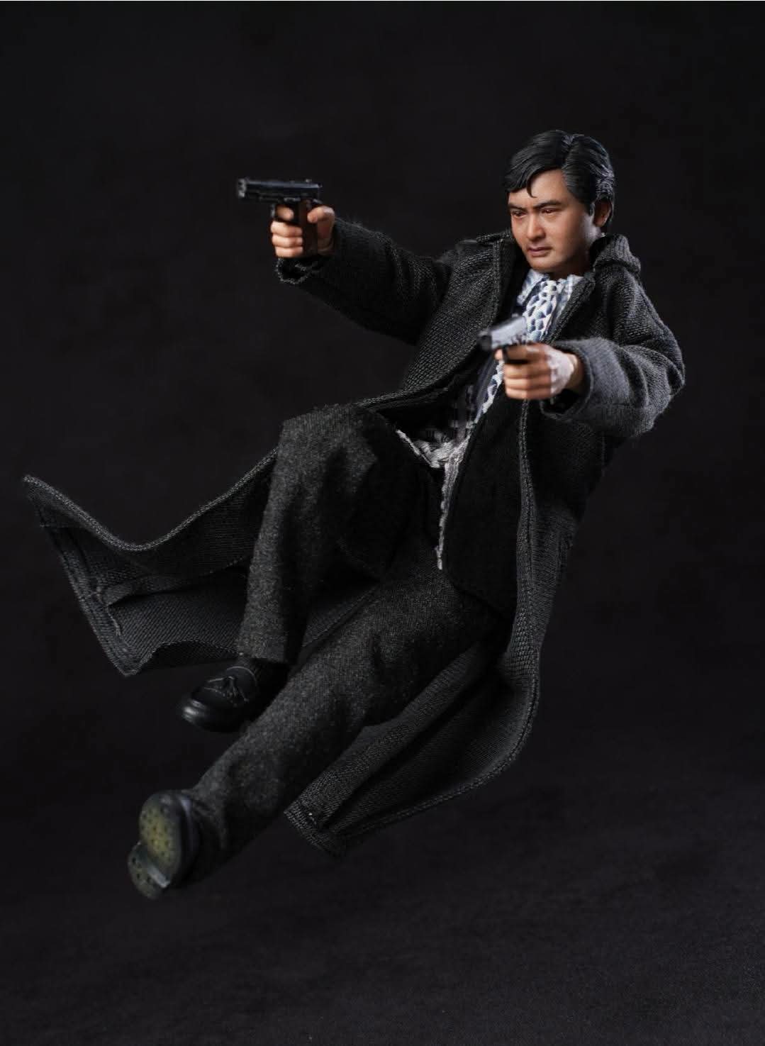 PRE ORDER - Mountain Studio A Better Tomorrow 英雄本色 小马哥 发哥 黑色衣服版 1/12 Scale Figures