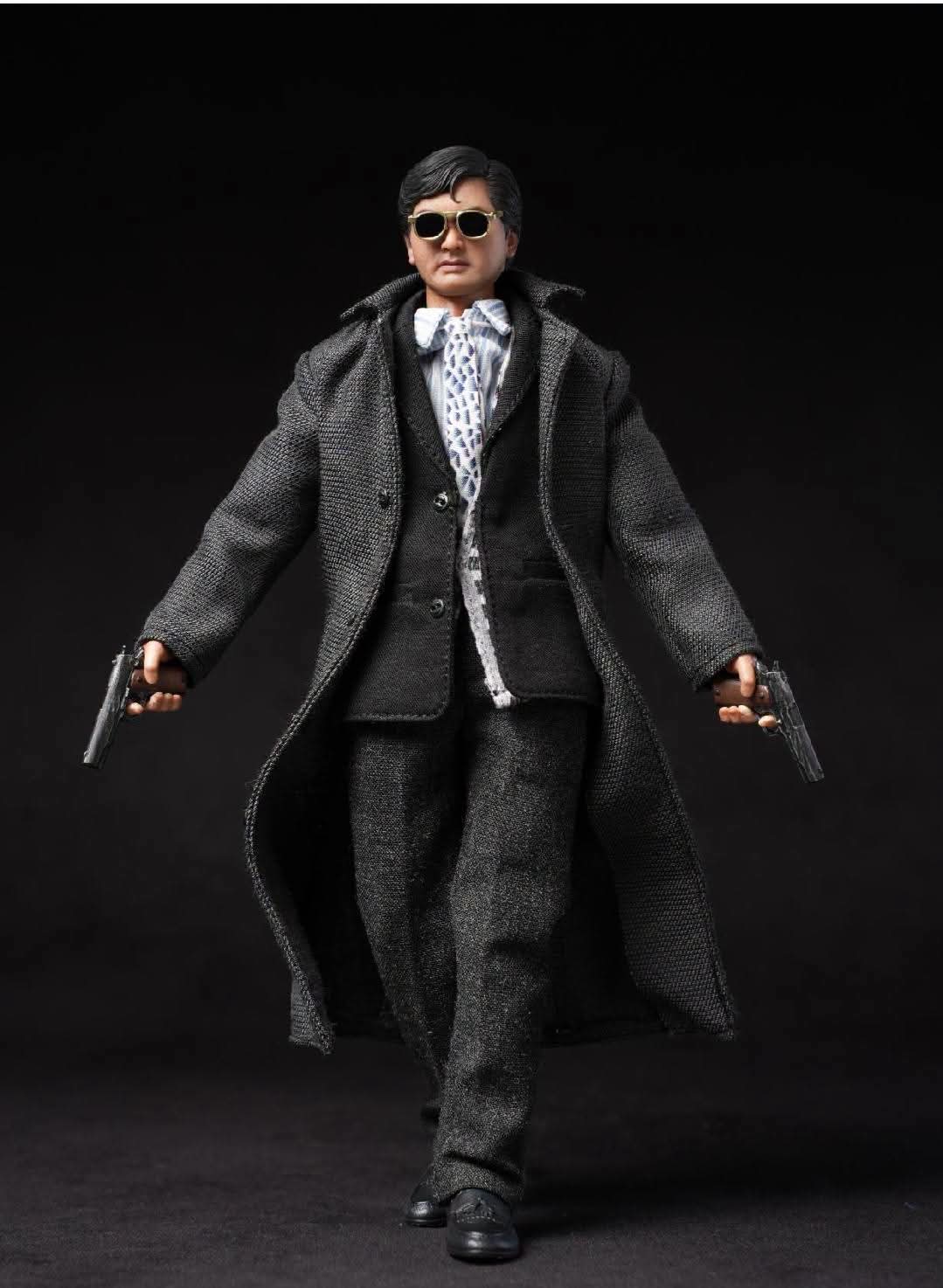 PRE ORDER - Mountain Studio A Better Tomorrow 英雄本色 小马哥 发哥 黑色衣服版 1/12 Scale Figures