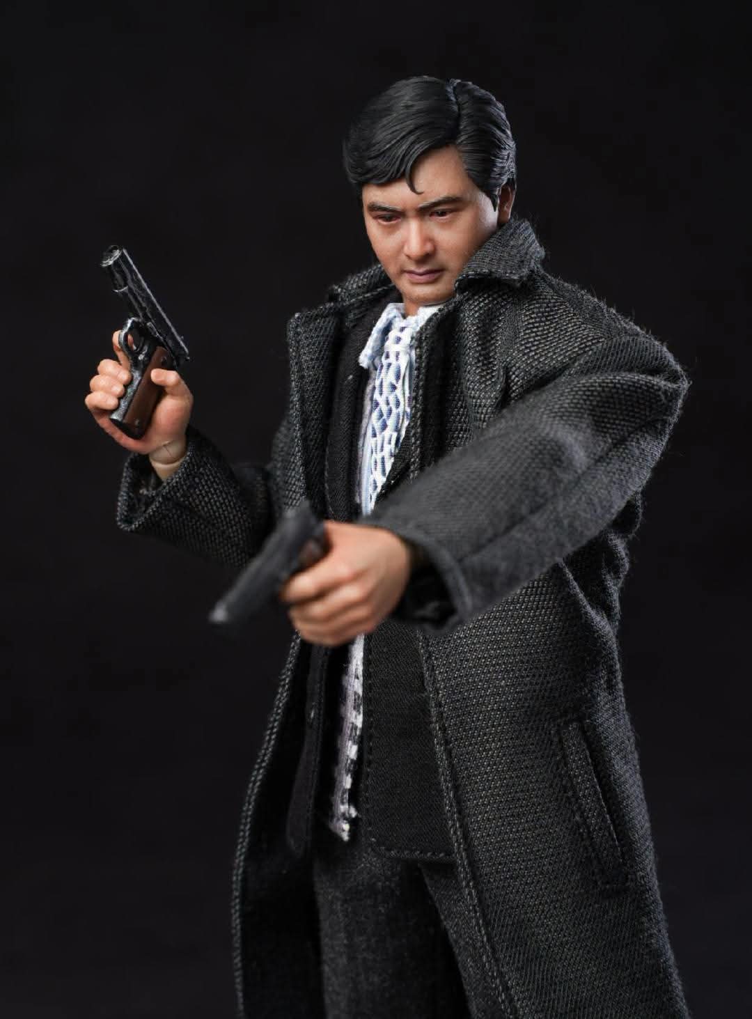 PRE ORDER - Mountain Studio A Better Tomorrow 英雄本色 小马哥 发哥 黑色衣服版 1/12 Scale Figures