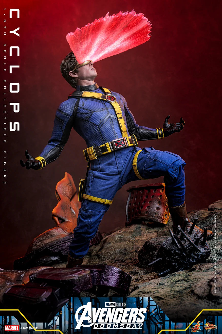 PRE ORDER - Hot Toys MMS908 - Avengers: Doomsday - 1/6 scale Cyclops Collectible Figure
