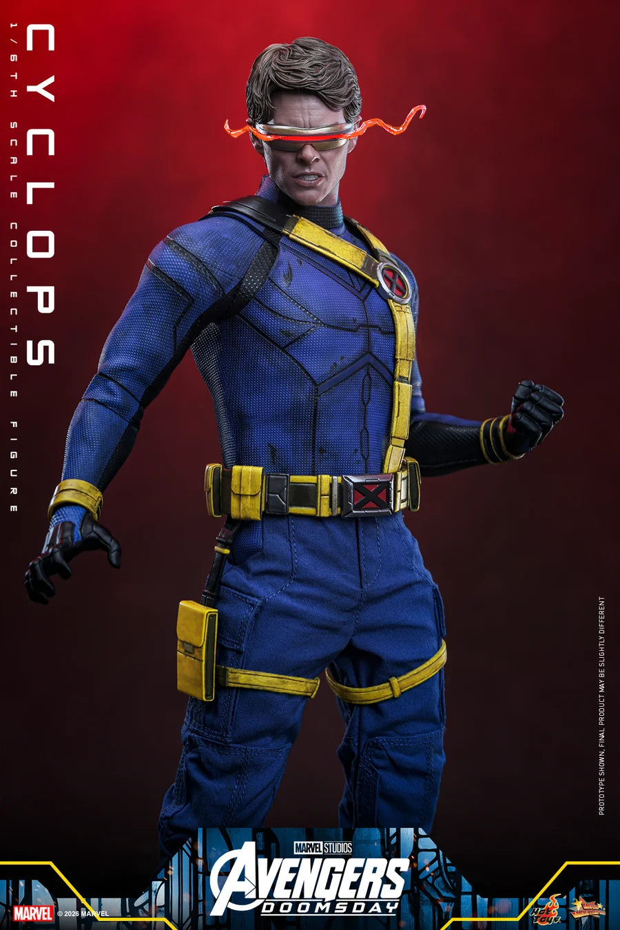 PRE ORDER - Hot Toys MMS908 - Avengers: Doomsday - 1/6 scale Cyclops Collectible Figure