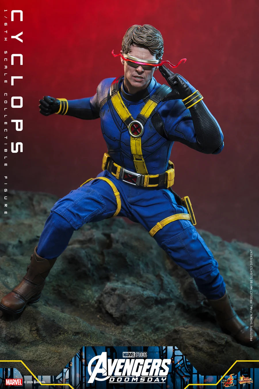 PRE ORDER - Hot Toys MMS908 - Avengers: Doomsday - 1/6 scale Cyclops Collectible Figure
