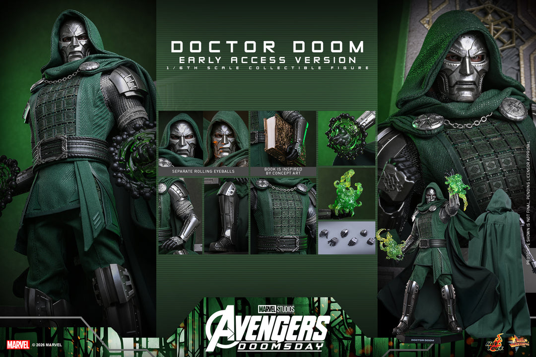 PRE ORDER - Hot Toys MMS906 – Avengers: Doomsday - 1/6 scale Doctor Doom (Early Access Version) Collectible Figure