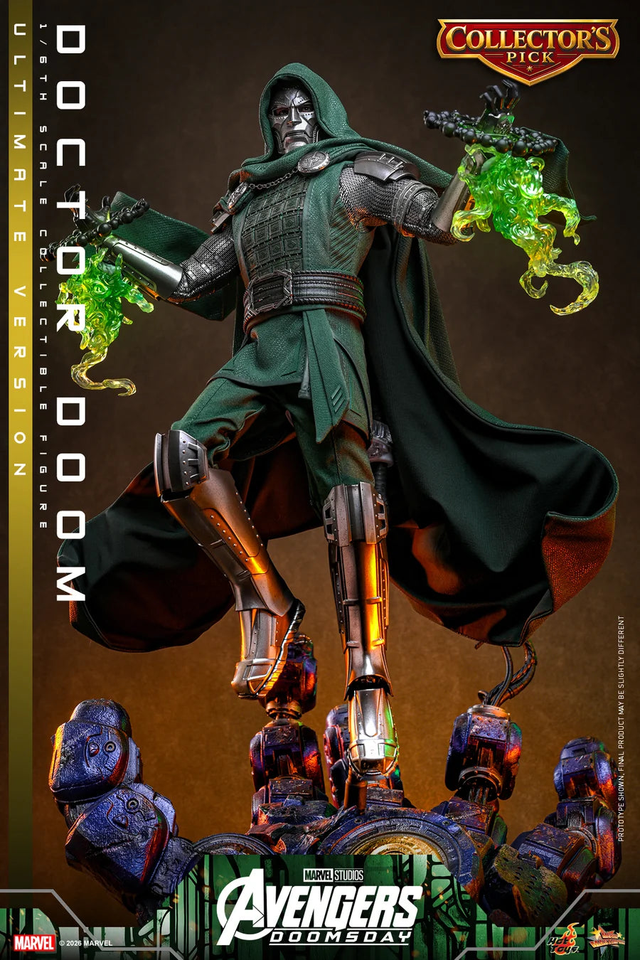 PRE ORDER - Hot Toys MMS907 – Avengers: Doomsday - 1/6 scale Doctor Doom (Ultimate Version) Collectible Figure