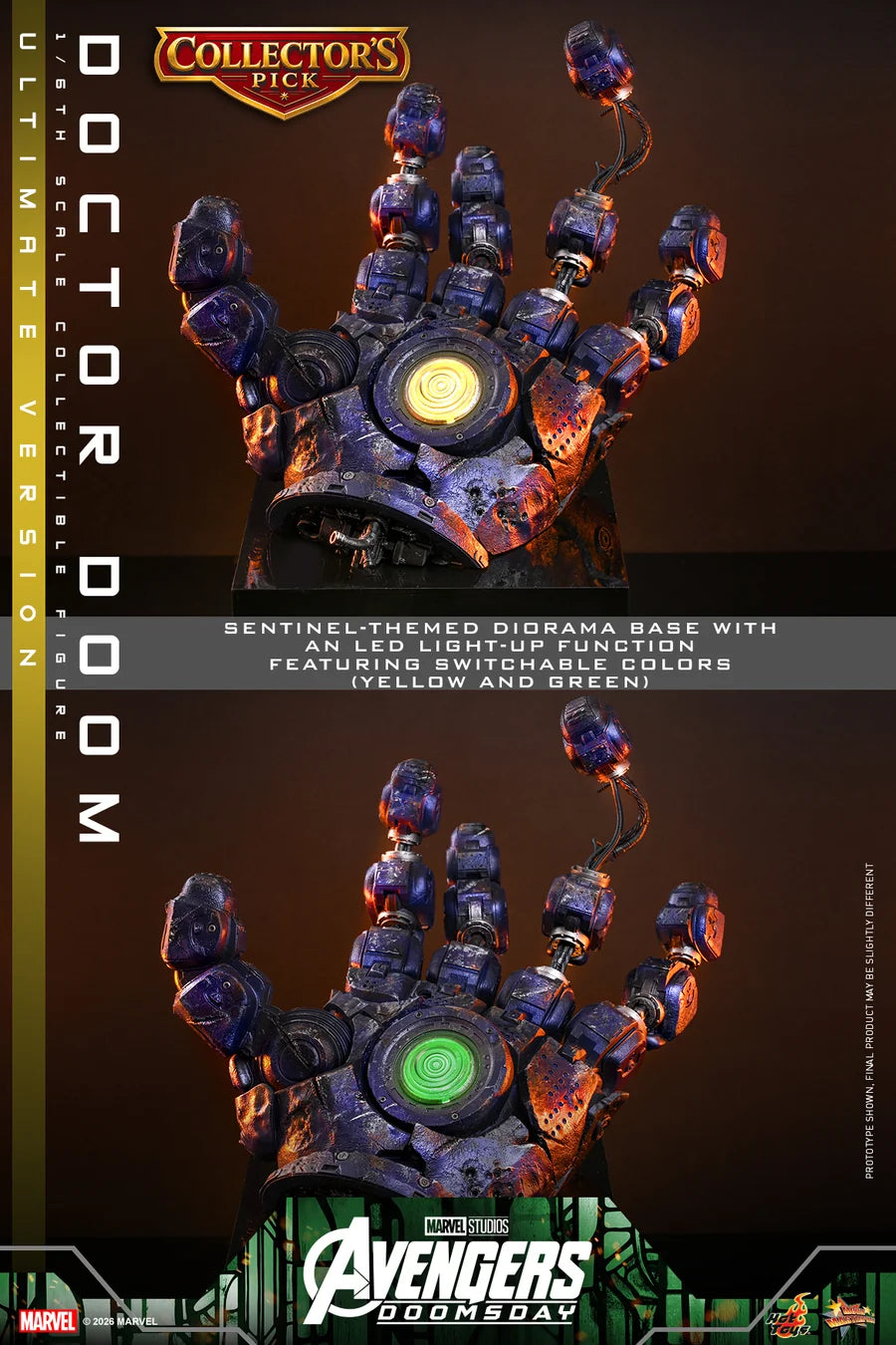 PRE ORDER - Hot Toys MMS907 – Avengers: Doomsday - 1/6 scale Doctor Doom (Ultimate Version) Collectible Figure