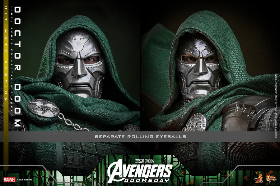 PRE ORDER - Hot Toys MMS907 – Avengers: Doomsday - 1/6 scale Doctor Doom (Ultimate Version) Collectible Figure