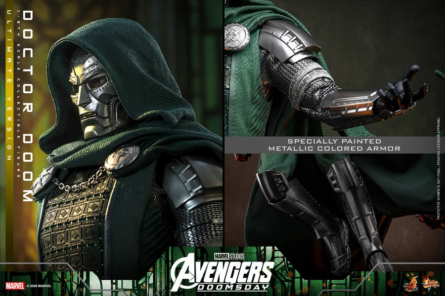 PRE ORDER - Hot Toys MMS907 – Avengers: Doomsday - 1/6 scale Doctor Doom (Ultimate Version) Collectible Figure
