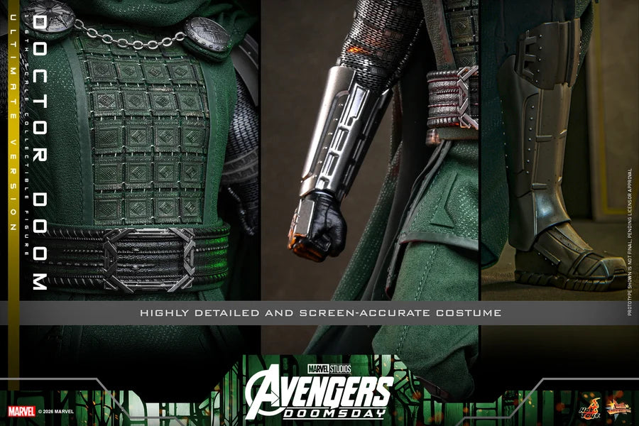 PRE ORDER - Hot Toys MMS907 – Avengers: Doomsday - 1/6 scale Doctor Doom (Ultimate Version) Collectible Figure