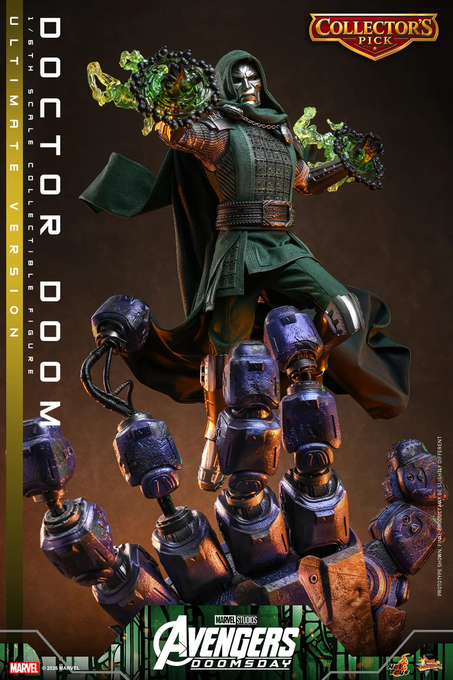 PRE ORDER - Hot Toys MMS907 – Avengers: Doomsday - 1/6 scale Doctor Doom (Ultimate Version) Collectible Figure