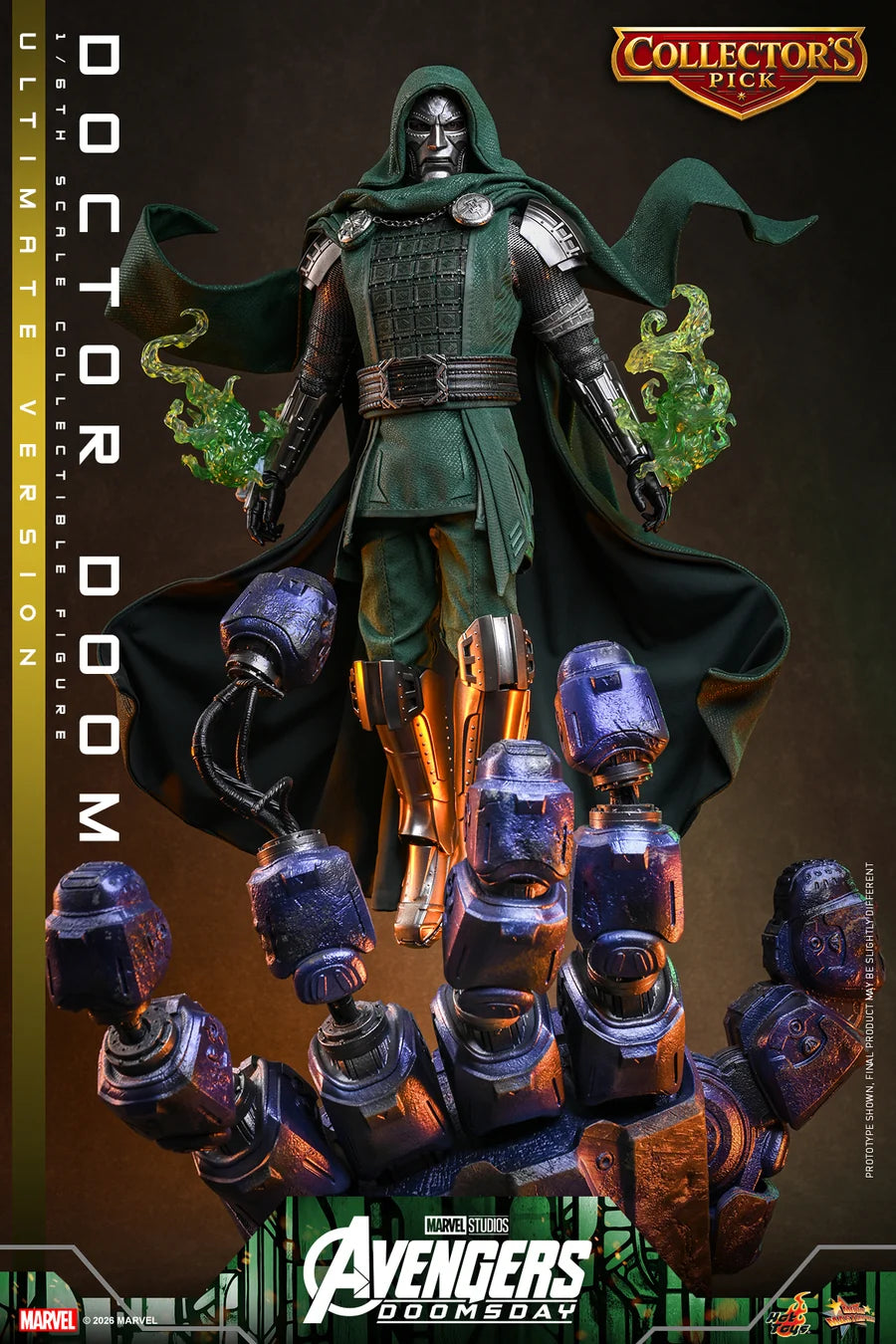 PRE ORDER - Hot Toys MMS907 – Avengers: Doomsday - 1/6 scale Doctor Doom (Ultimate Version) Collectible Figure