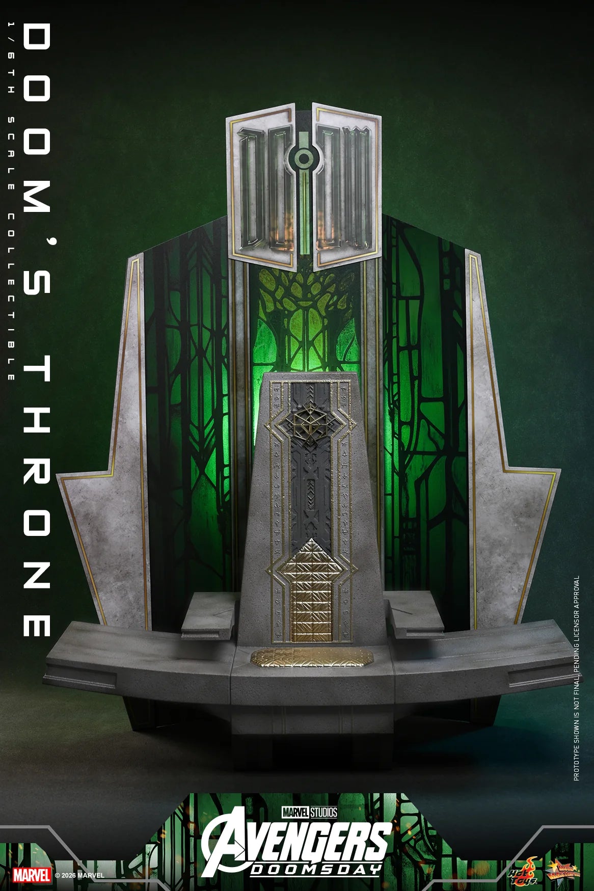 PRE ORDER - Hot Toys ACS016 – Avengers: Doomsday - 1/6 scale Doom’s Throne Collectible