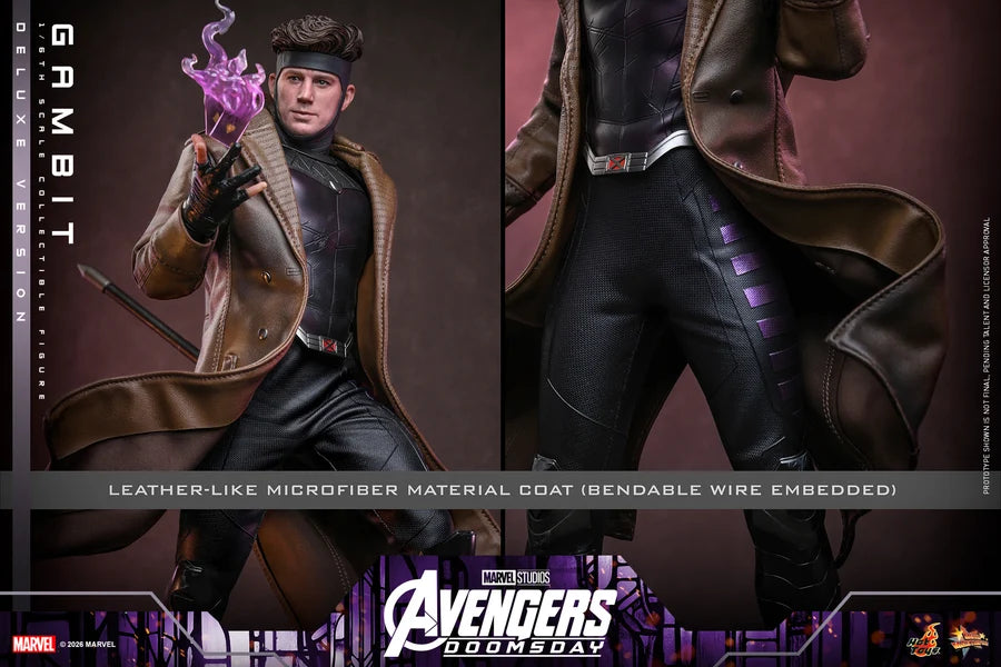 PRE ORDER - Hot Toys MMS911 – Avengers: Doomsday - 1/6 scale Gambit (Deluxe Version) Collectible Figure