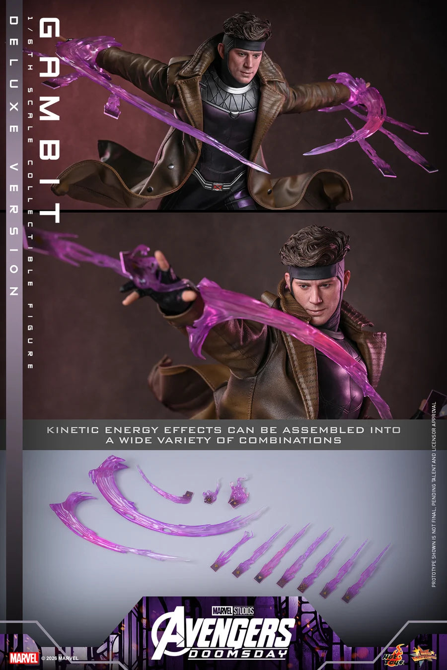 PRE ORDER - Hot Toys MMS911 – Avengers: Doomsday - 1/6 scale Gambit (Deluxe Version) Collectible Figure