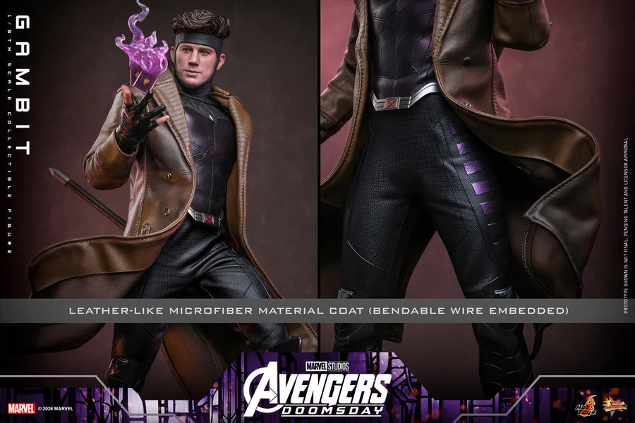PRE ORDER - Hot Toys MMS910 – Avengers: Doomsday - 1/6 scale Gambit Collectible Figure