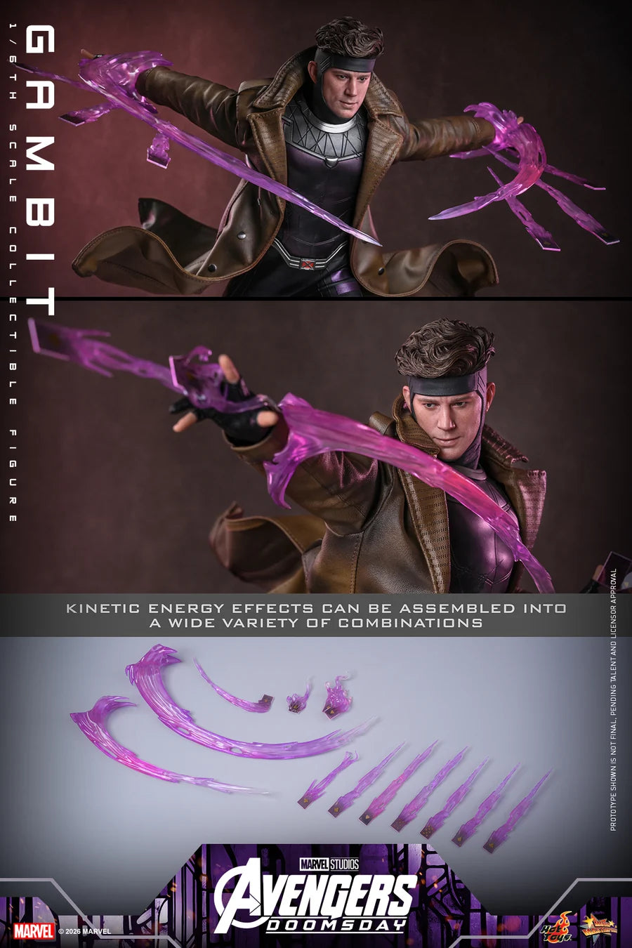 PRE ORDER - Hot Toys MMS910 – Avengers: Doomsday - 1/6 scale Gambit Collectible Figure