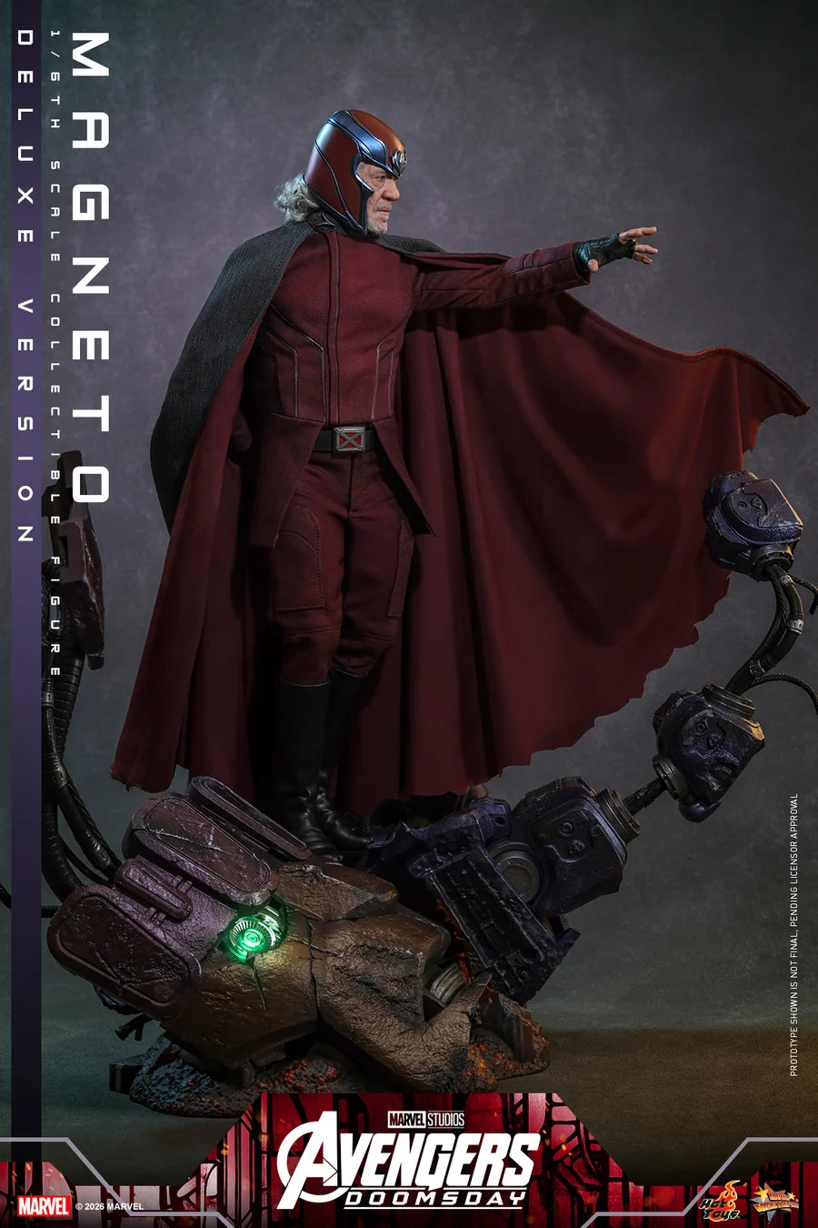 PRE ORDER - Hot Toys MMS913 - Avengers: Doomsday - 1/6 scale Magneto Collectible Figure (Deluxe Version)