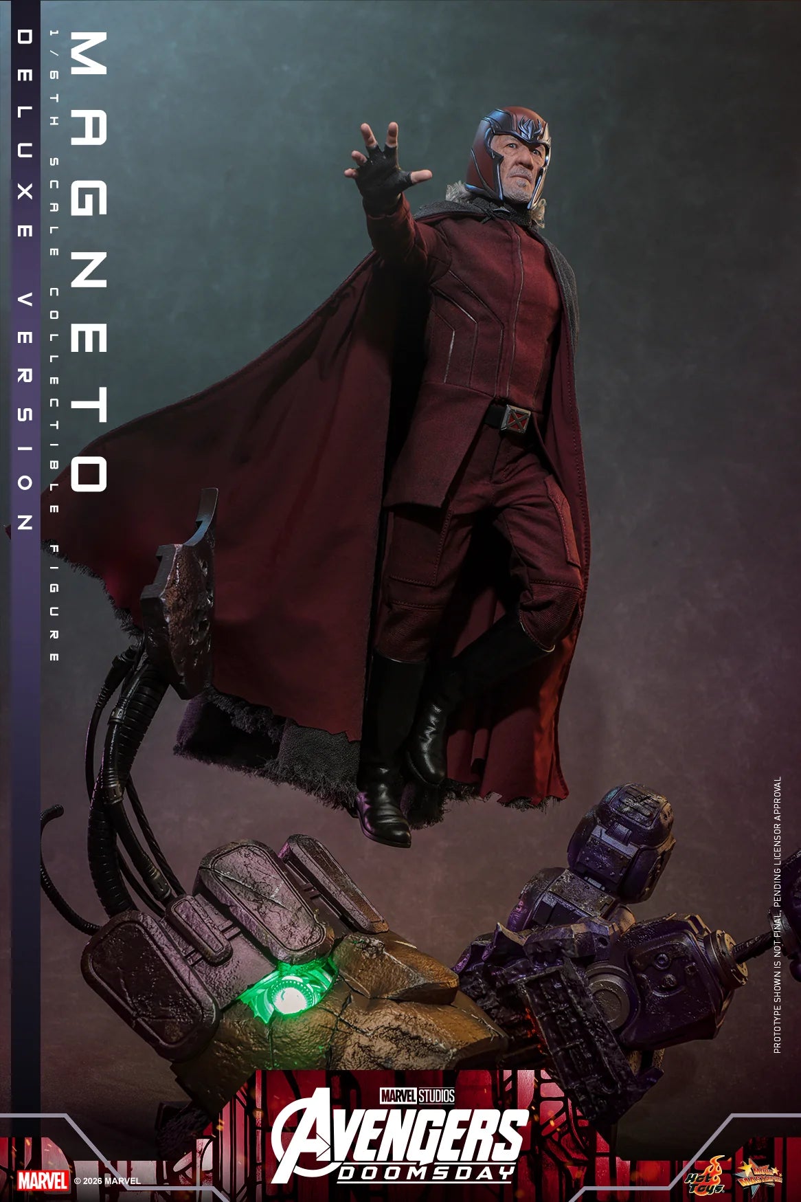 PRE ORDER - Hot Toys MMS913 - Avengers: Doomsday - 1/6 scale Magneto Collectible Figure (Deluxe Version)