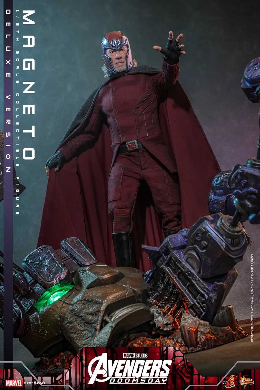 PRE ORDER - Hot Toys MMS913 - Avengers: Doomsday - 1/6 scale Magneto Collectible Figure (Deluxe Version)