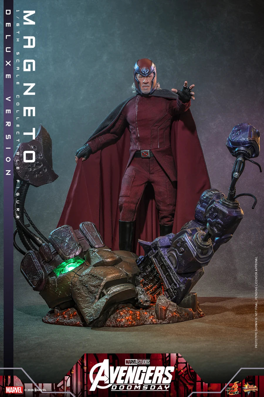 PRE ORDER - Hot Toys MMS913 - Avengers: Doomsday - 1/6 scale Magneto Collectible Figure (Deluxe Version)