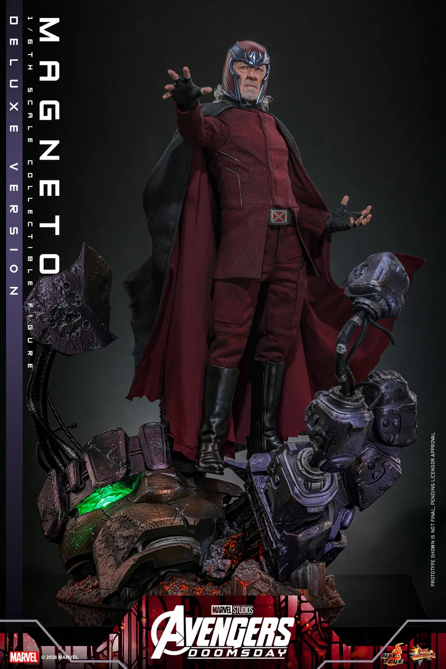 PRE ORDER - Hot Toys MMS913 - Avengers: Doomsday - 1/6 scale Magneto Collectible Figure (Deluxe Version)