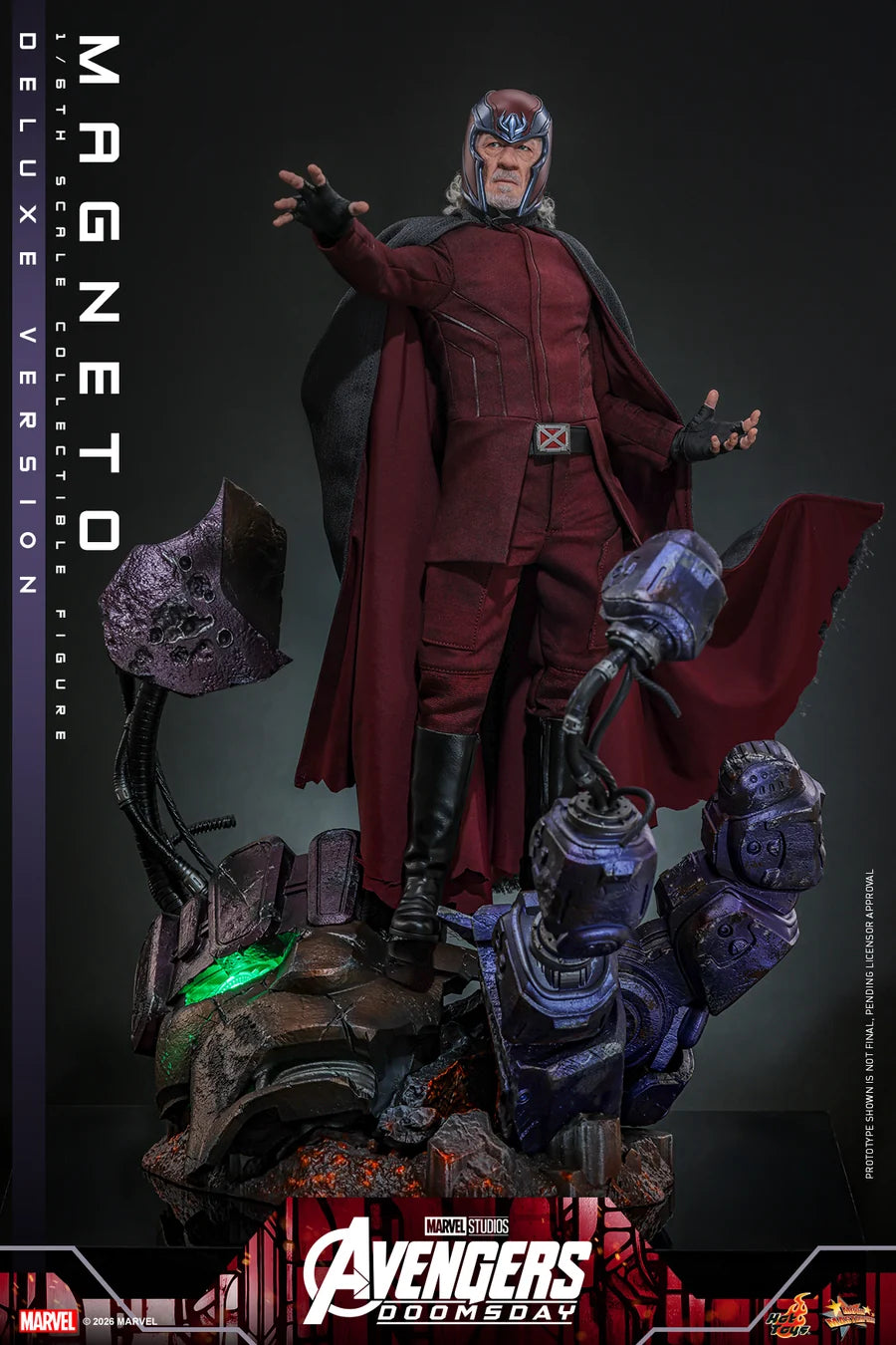 PRE ORDER - Hot Toys MMS913 - Avengers: Doomsday - 1/6 scale Magneto Collectible Figure (Deluxe Version)