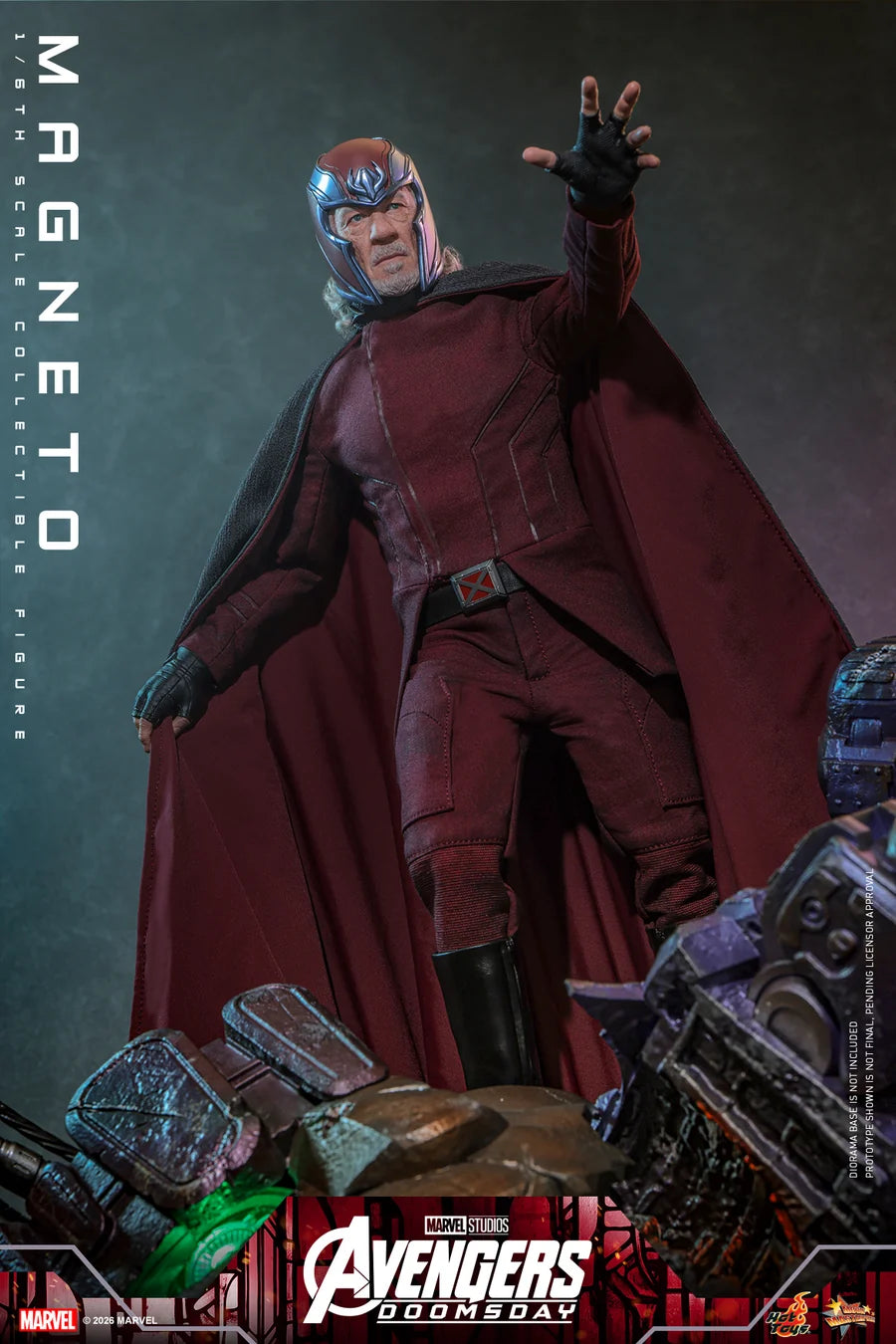 PRE ORDER - Hot Toys MMS912 - Avengers: Doomsday - 1/6 scale Magneto Collectible Figure