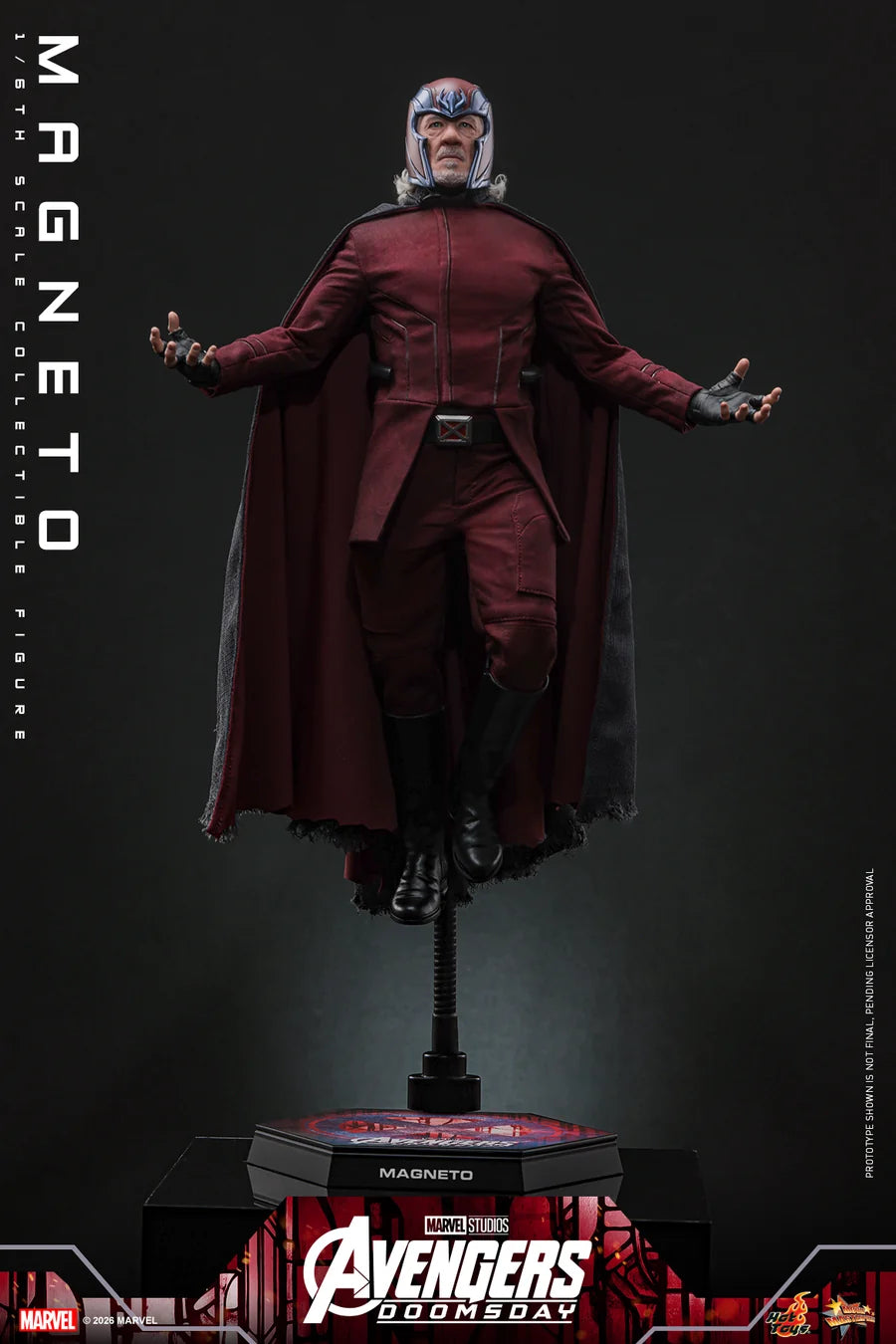 PRE ORDER - Hot Toys MMS912 - Avengers: Doomsday - 1/6 scale Magneto Collectible Figure