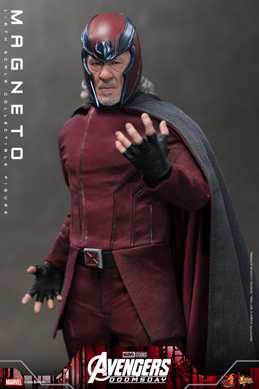 PRE ORDER - Hot Toys MMS912 - Avengers: Doomsday - 1/6 scale Magneto Collectible Figure