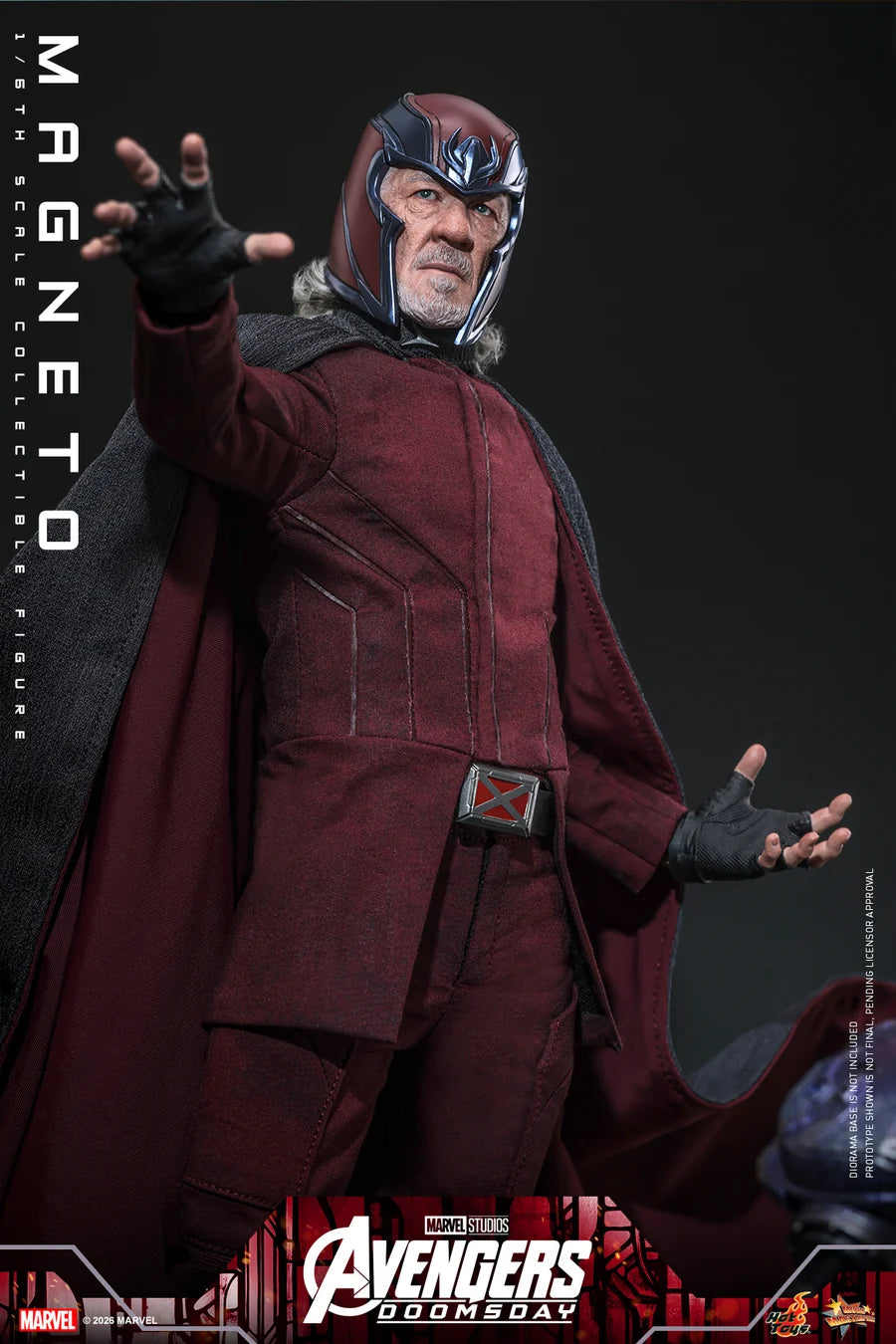 PRE ORDER - Hot Toys MMS912 - Avengers: Doomsday - 1/6 scale Magneto Collectible Figure