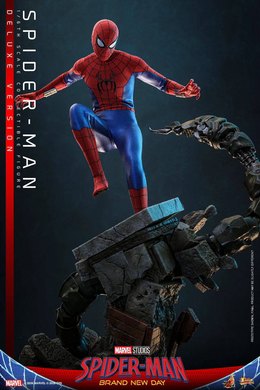 PRE ORDER - Hot Toys MMS893 – Spiderman: Brand New Day - 1/6 scale Spider-Man Collectible Figure (Deluxe Version)
