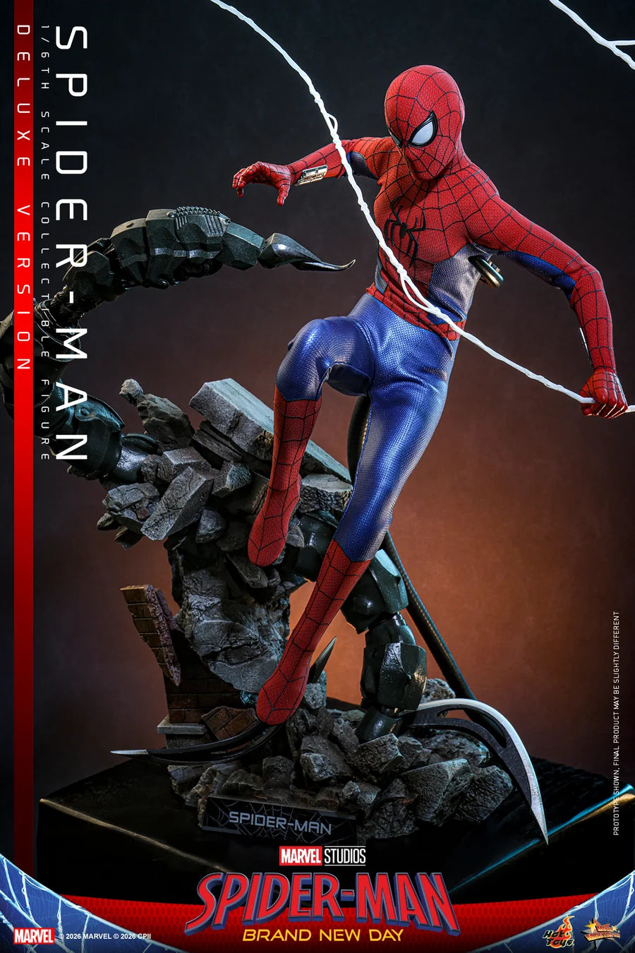 PRE ORDER - Hot Toys MMS893 – Spiderman: Brand New Day - 1/6 scale Spider-Man Collectible Figure (Deluxe Version)