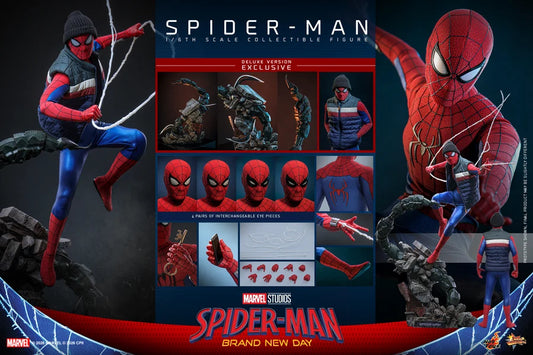 PRE ORDER - Hot Toys MMS893 – Spiderman: Brand New Day - 1/6 scale Spider-Man Collectible Figure (Deluxe Version)