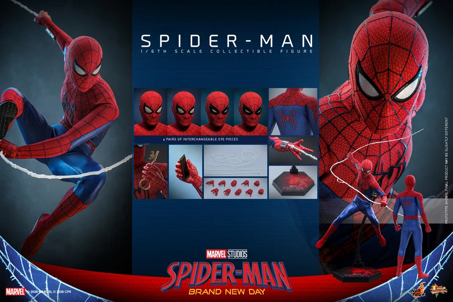 PRE ORDER - Hot Toys MMS892 – Spiderman: Brand New Day - 1/6 scale Spider-Man Collectible Figure