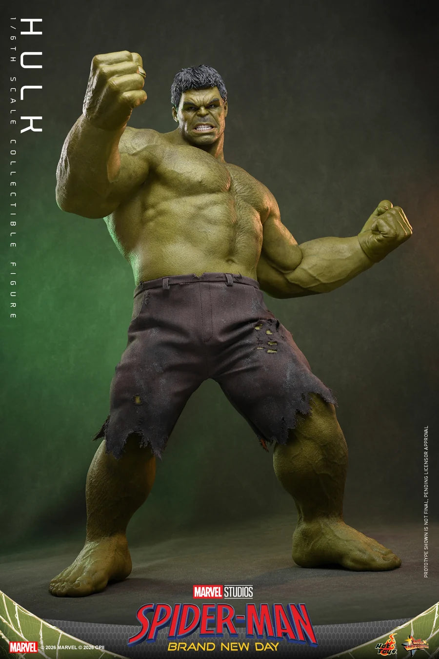 PRE ORDER - Hot Toys MMS905 – Spider-Man: Brand New Day - 1/6 scale Hulk Collectible Figure