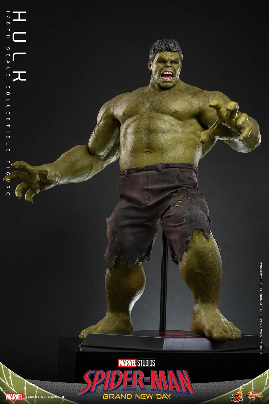 PRE ORDER - Hot Toys MMS905 – Spider-Man: Brand New Day - 1/6 scale Hulk Collectible Figure