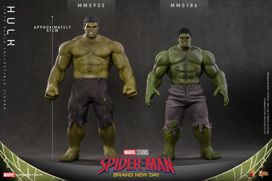 PRE ORDER - Hot Toys MMS905 – Spider-Man: Brand New Day - 1/6 scale Hulk Collectible Figure