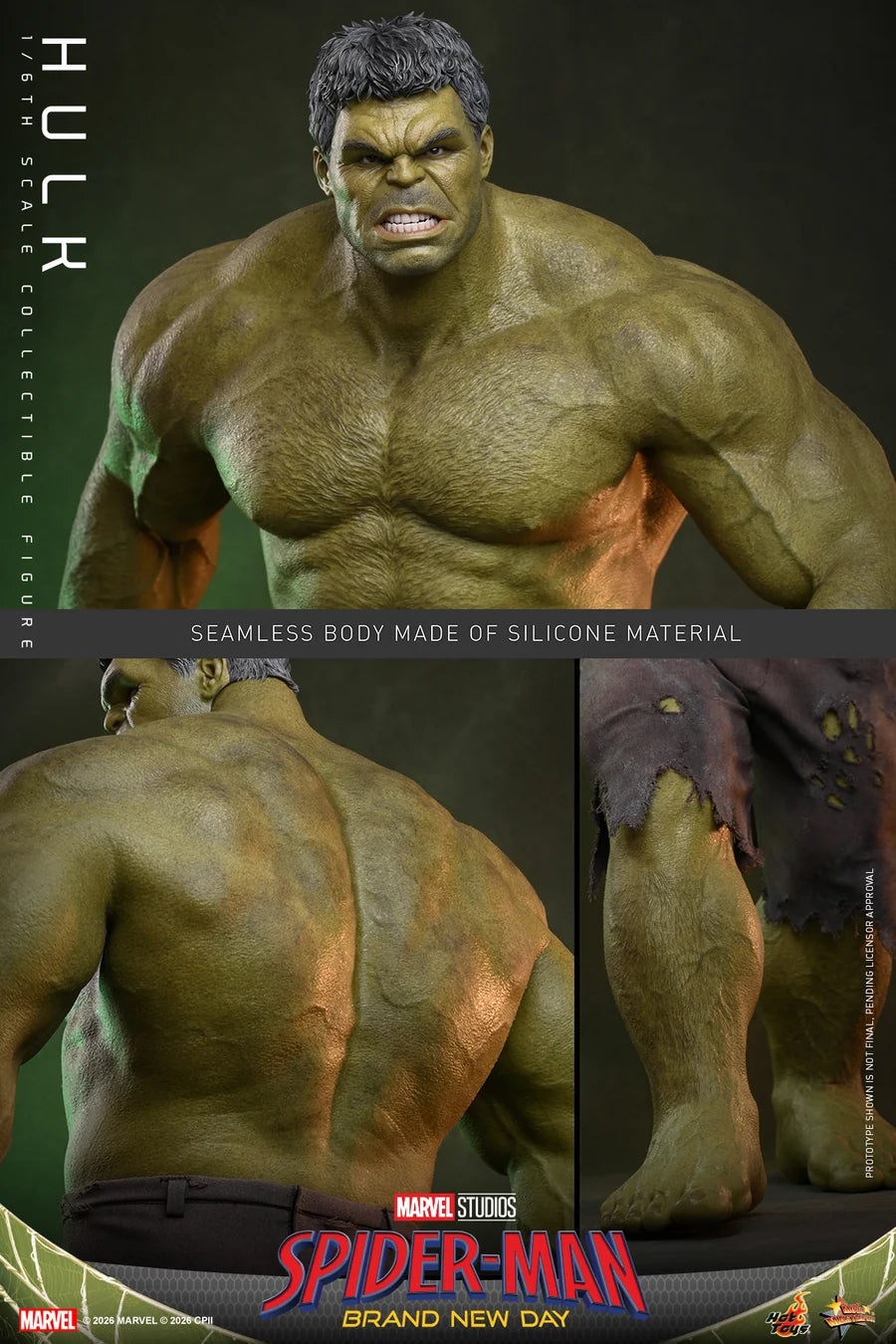 PRE ORDER - Hot Toys MMS905 – Spider-Man: Brand New Day - 1/6 scale Hulk Collectible Figure