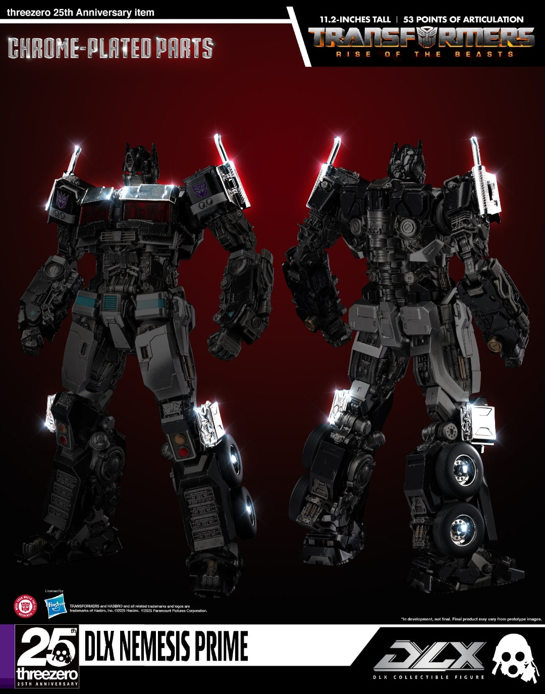 Threezero Transformer DLX Nemesis Prime Rise of the Beast
