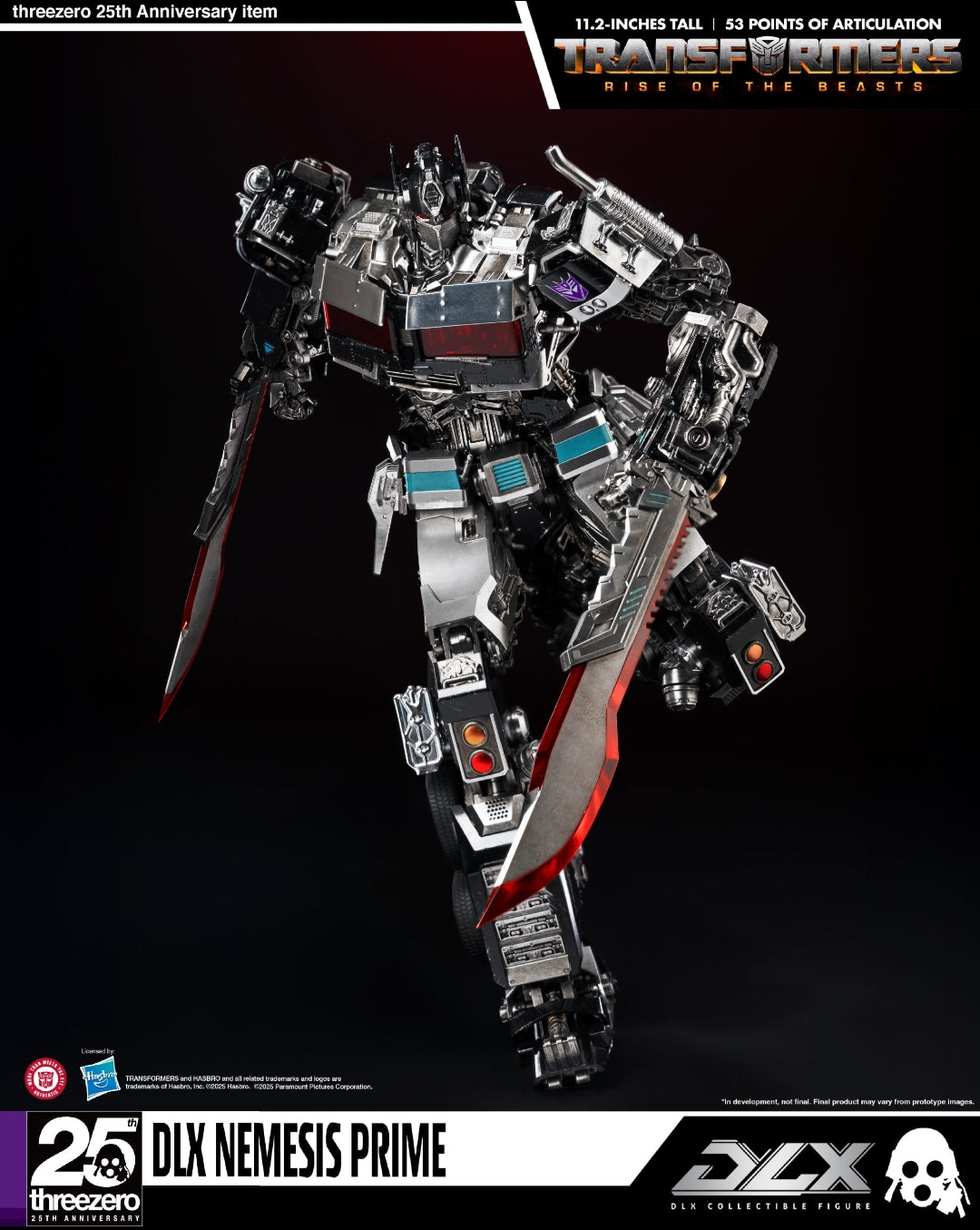 Threezero Transformer DLX Nemesis Prime Rise of the Beast