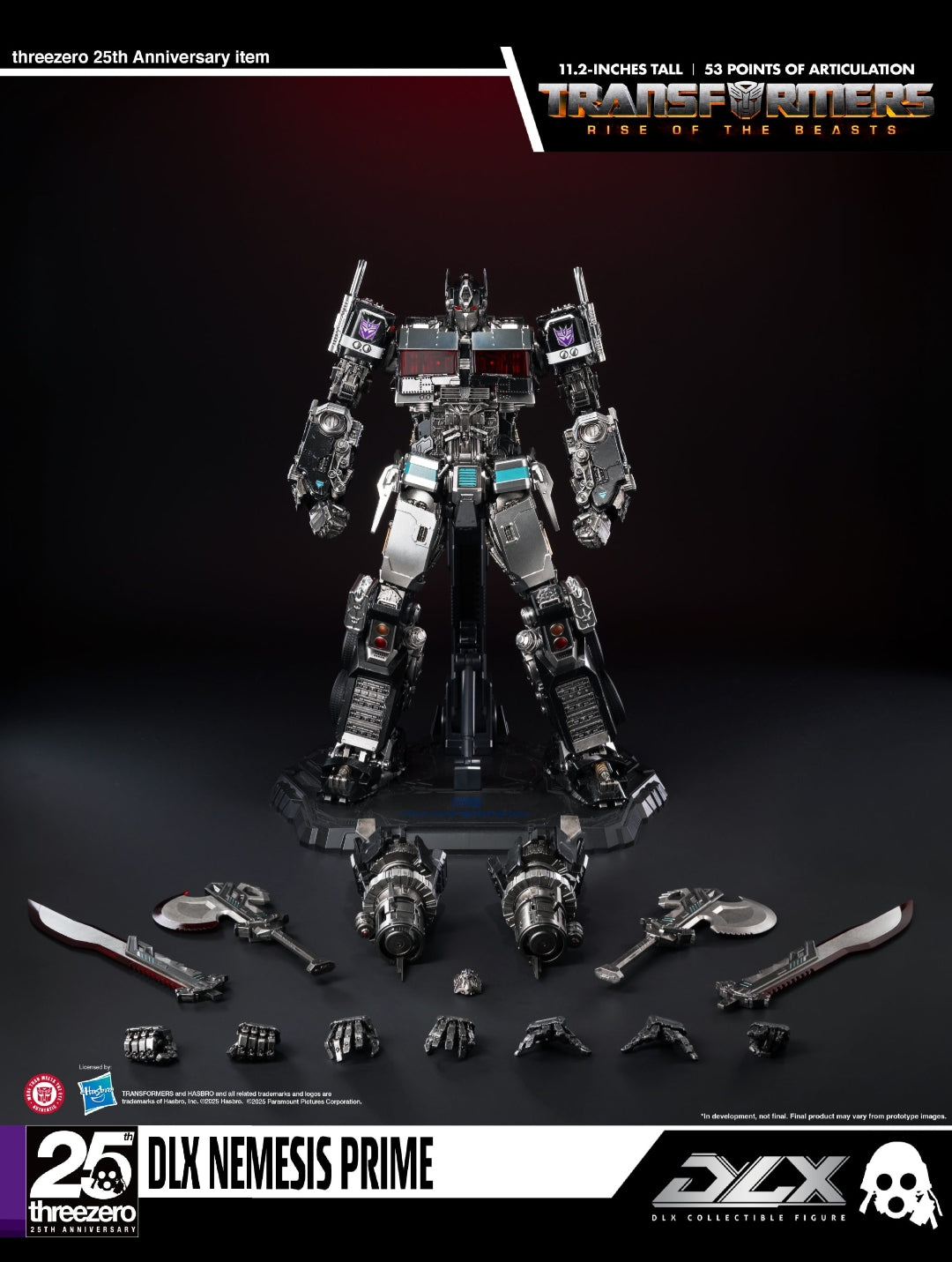 Threezero Transformer DLX Nemesis Prime Rise of the Beast