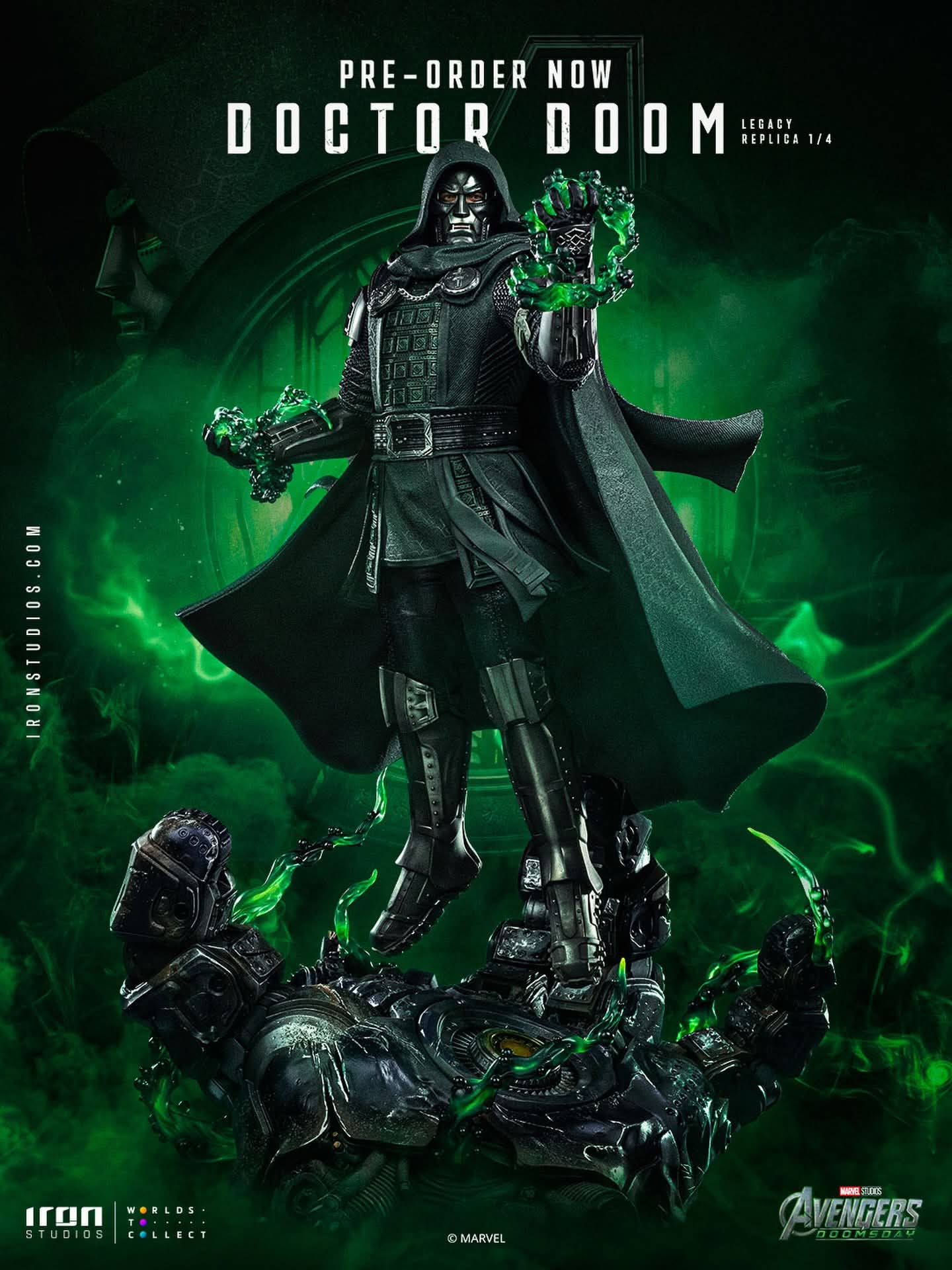 PRE ORDER - Iron Studio Doctor Doom - Avengers: Doomsday - Legacy 1/4 Scale