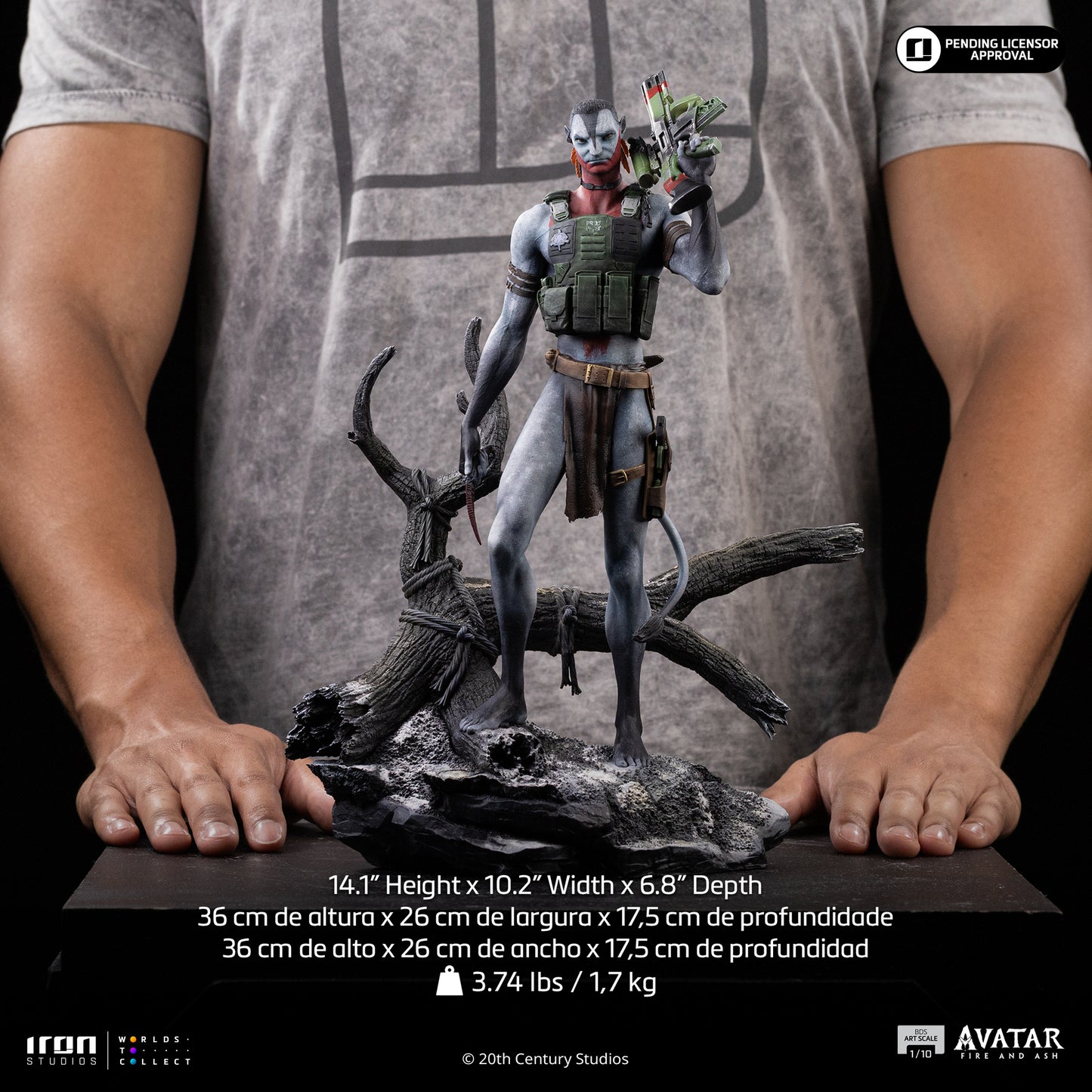 Iron Studio Miles Quaritch -	Avatar 3: Fire and Ash Art Scale 1/10