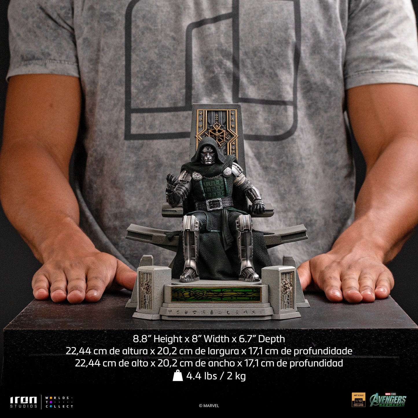 PRE ORDER - Iron Studio Doctor Doom on Throne - Avengers: Doomsday - Art Scale 1/10