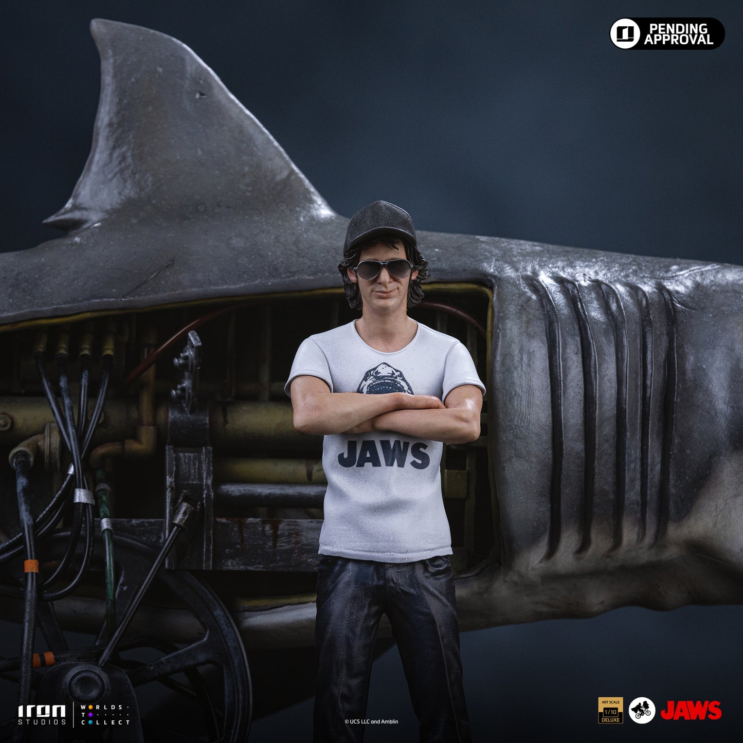 Iron Studio Steven Spielberg (Jaws 50th Anniversary) - Jaws - Art Scale 1/10 Statue