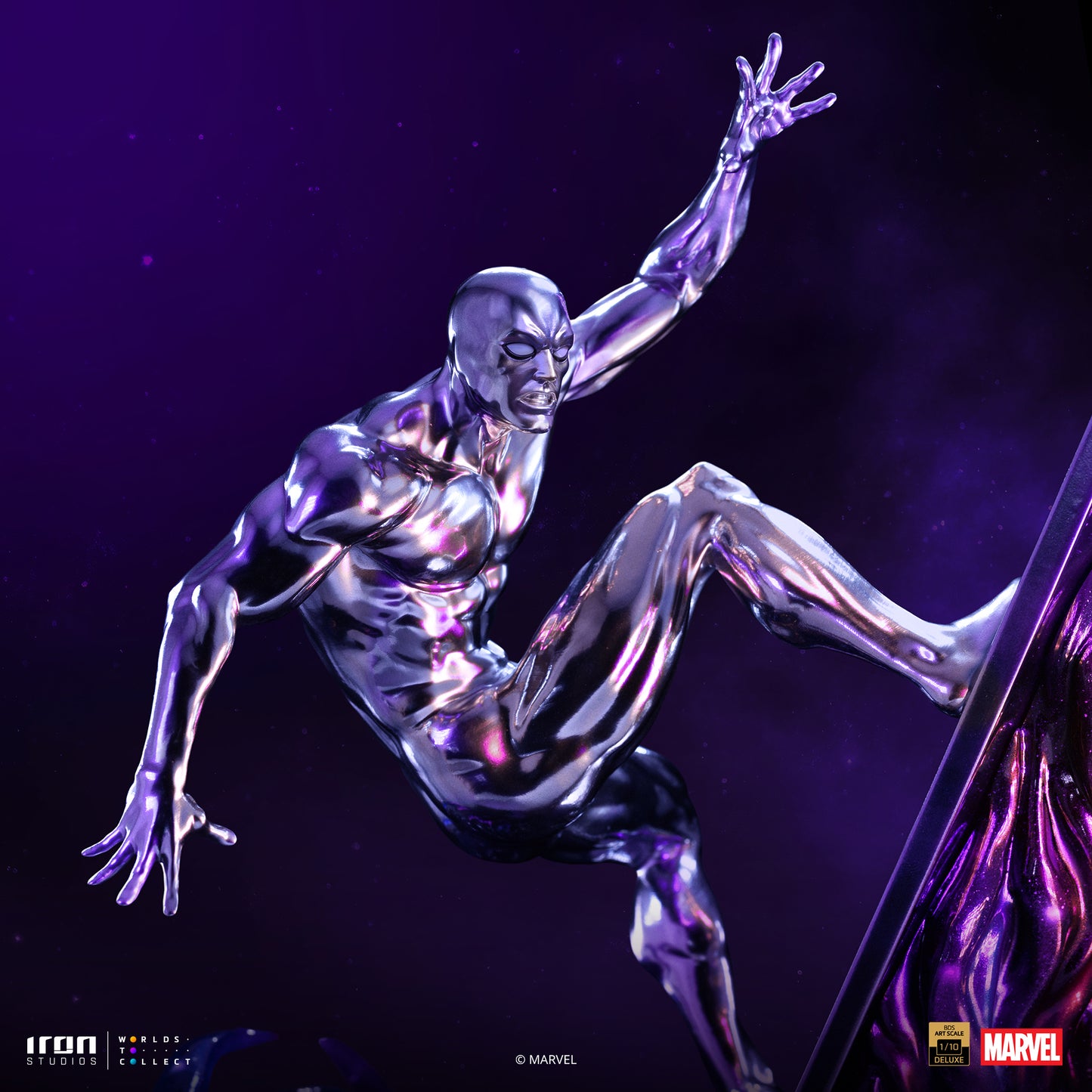 Iron Studio Silver Surfer - Infinity Gauntlet Diorama - BDS Art Scale 1/10 Scale