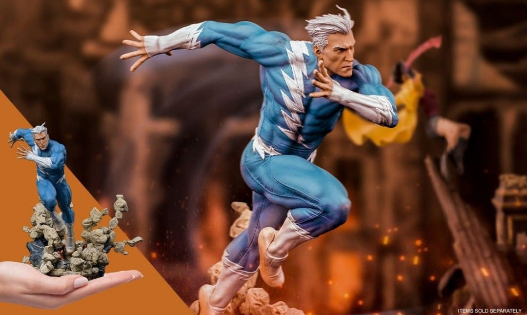 Iron Studio X Men Battle Diorama Series Quicksilver 1/10 Art Scale Statue