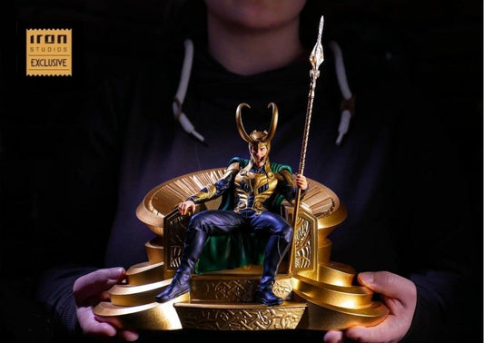 Iron Studios 2023 Event Exclusive Loki On Thronr - Art Scale 1/10 Statue